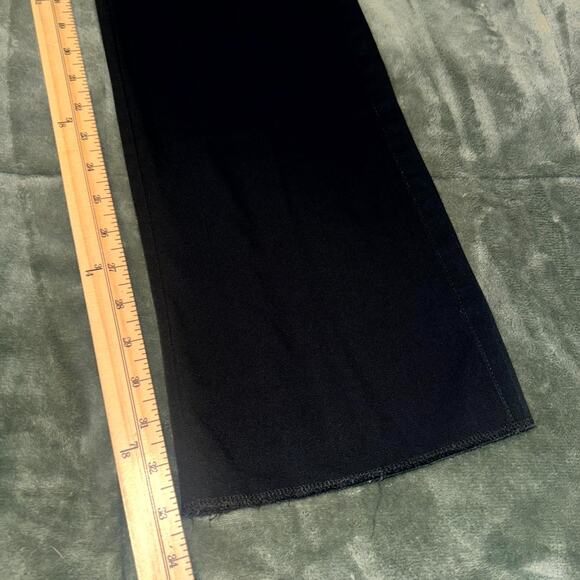 Culver’s Flare Pants Womens 4 Black Stretch Restaurant Uniform Workwear Mid-Rise - Picture 7 of 7